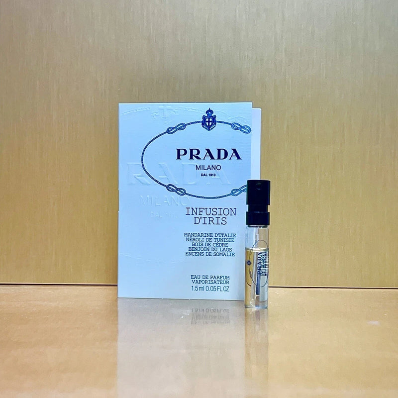PRADA Milano Infusion D'iris Women EDP 0.06oz-1.5ml Spray Sample Vial (C34 EDP
