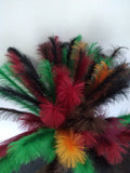 scarlet large faux pampas grass stem/ Home decoration Pampas Grass