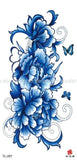 womens lower back tattoos large peony flower temporary tattoo Peony