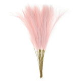 25pcs Faux Pampas Grass 21 Inch Artificial Pampas Grass for Home Decor Ice Pink Pampas Grass