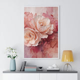 January Carnations Abstract Birth Flower Ð Vertical Framed 5D Exclusive Poster Carnation