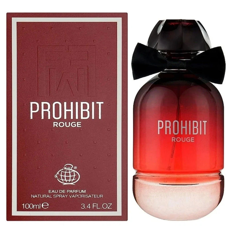 Prohibit Rouge by Fragrance World Ð EDP 3.4 fl oz / 100 ml EDP