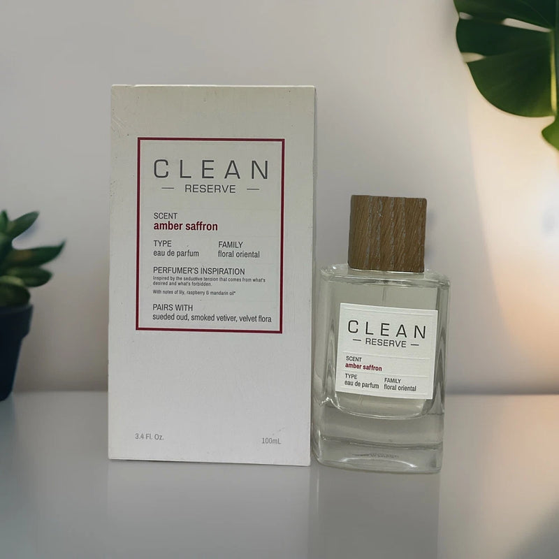 Clean Reserve Amber Saffron for Women Eau de Parfum Spray 3.4 oz 100ml New EDP