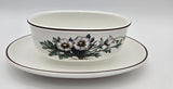 Villeroy & Boch Botanica Ranunculus Glacialis Gravy Boat & Attached Underplate Ranunculus