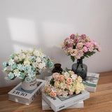 Fake Artificial Rose Bouquet for Wedding Home and Party Decorative Arrangements Roses
