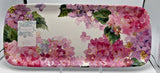 Melamine Floral Pink Serving Tray Platter Hydrangea Flowers  14" Shabby Chic New Hydrangea
