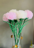 7 Handmade Carnations in The Art Glass Vase 17Ó Carnation