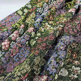 Monet's Garden Vintage French Jacquard Tapestry Upholstery Fabric for Sewing DIY Flowering Plants