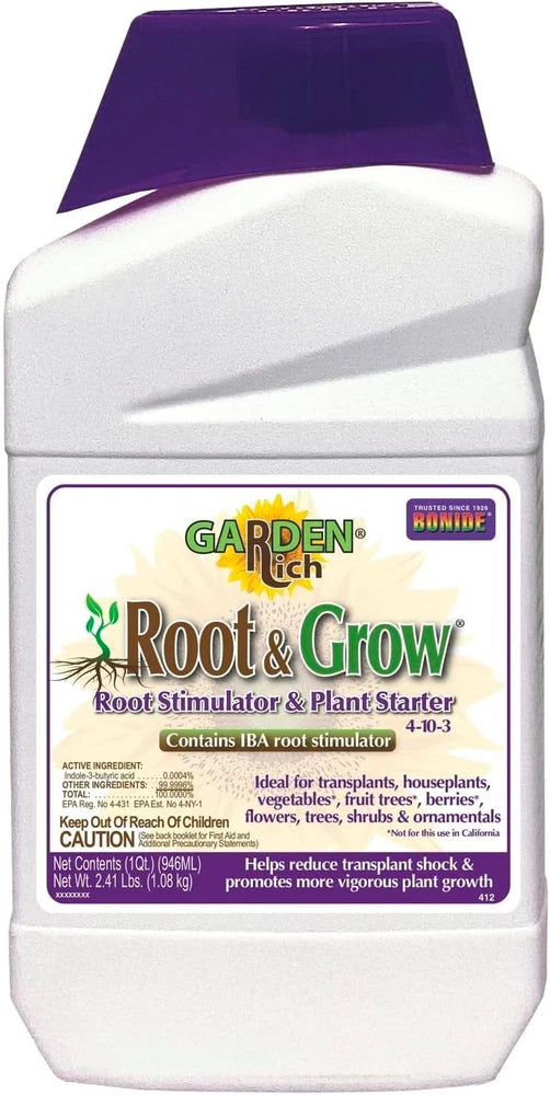 Bonide Garden Rich Root & Grow Root Stimulator & Plant Starter, 32 oz Concentrat Garden Plants