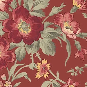 Dusty Roads Main Floral Red Flowering Plants
