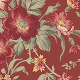 Dusty Roads Main Floral Red Flowering Plants