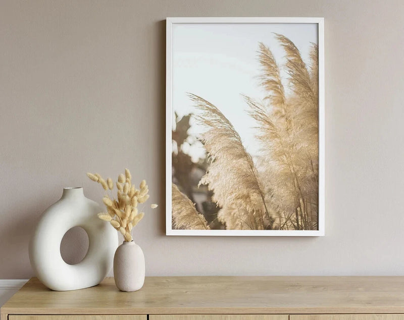 Autumn Pampas Grass Poster Premium Quality Choose your Size Pampas Grass