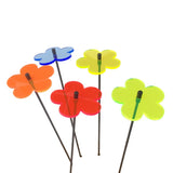 Glowing Garden Decor Stakes 5 Small Blossom Onaments Flower Mothers Day Gift Garden Plants