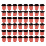 120 Pcs Flower Pots Nursery Plastic Garden Container Breathable Bonsai Garden Plants