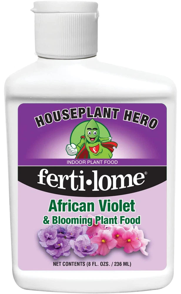Houseplant Hero ferti-lome African Violet & Blooming Plant Food bottle, 8 fl oz