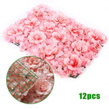 Artificial Rose Hydrangea Flower Wall Panels Wedding Backdrop 60 X40cm 12pcs Hydrangea
