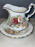 WEDDING BOUQUETS By Paragon Creamer And Saucer EUC Carnations Ribbon Carnation