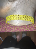 Glass Seed Bead Three rows of_ Sun FlowerÕs Choker Necklace  Festive Summer 13Ó Sunflower