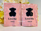 2 Tous Love Me Onyx Parfum 0.05 oz / 1.5 ml Sample Spray Vial Brand New & Fresh EDP