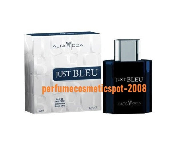 JUST BLEU POUR HOMME by ALTA MODA FOR MEN 3.3 OZ / 100 ML EAU DE TOILETTE SPRAY EDT