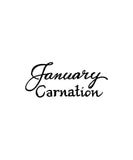 January Carnation Small Wood Mounted Rubber Stamp NORTHWOODS BB11244 New Carnation