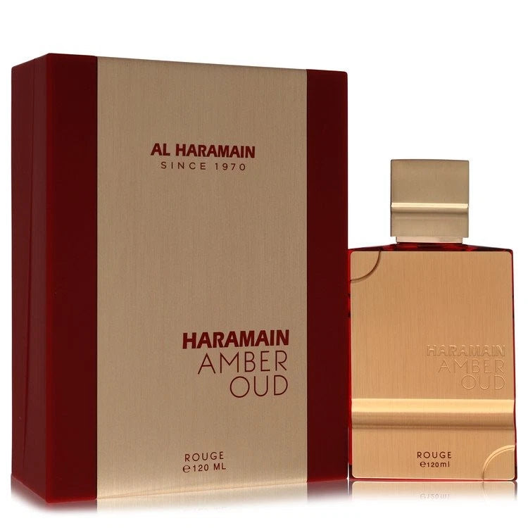 Al Haramain Amber Oud Rouge by Al Haramain Eau De Parfum Spray 4 oz for Men EDP