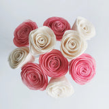 10 Pink White Ranunculus Sola Flower Reed Diffuser 2