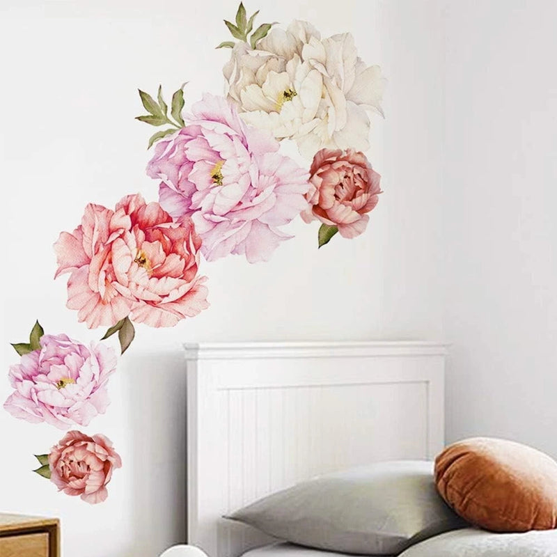 Nother Peonies Wall Decals Peony Floral Wall Decal Rose Bouquet Flowers Peel and Peony