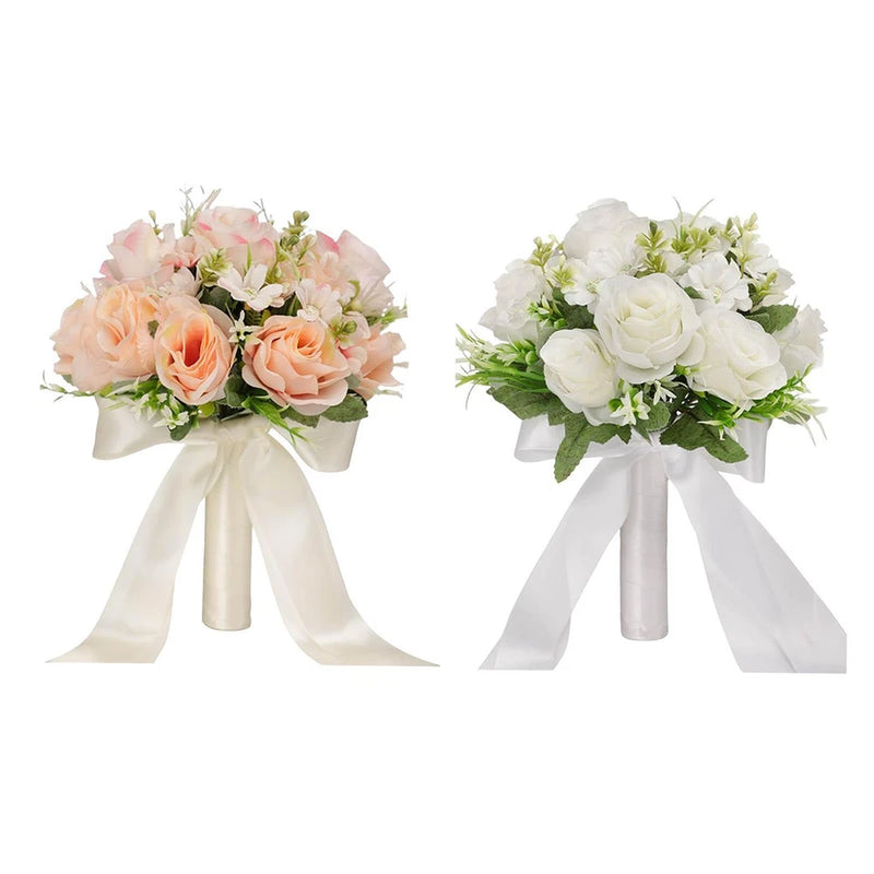 Wedding Bridal Bouquet Artificial Flowers Elegant Multi Colors for Bridal Shower Bouquet