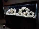 45 lbs Sm/Med Dry Reef Rock Aragonite Base, Lightweight, Porous, Live Anemone