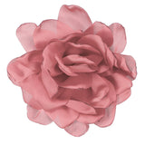 4.7" Silk Satin Flower Brooch Pin Large Peony Floral Lapel Pin Hot Pink Peony