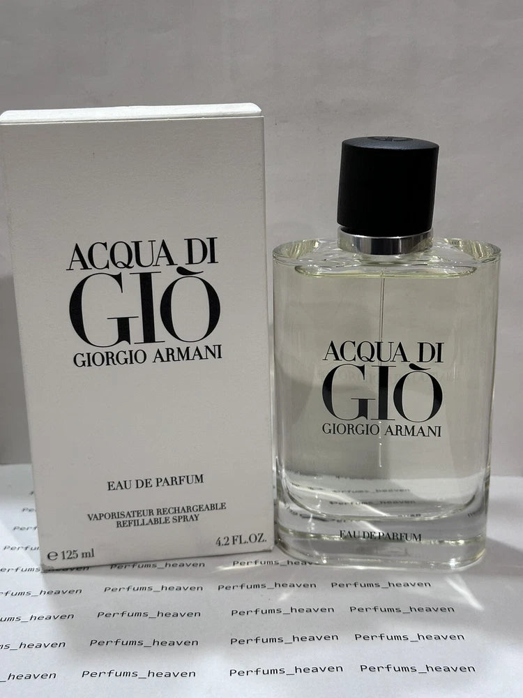 Giorgio Armani Acqua Di Gio Men Eau de Parfum Refillable Spray 4.2oz 125ML EDP