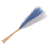 20Pcs Faux Pampas Grass,21"/55cm Fake Pampas Grass Decor,Blue/Light Gray Pampas Grass