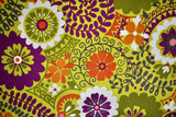 RICHLOOM LUXURY CITRON FABRIC UPHOLSTERY WATER & STAIN REPELLENT 55" WIDE Flowering Plants