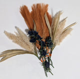 Artificial Pampas Grass & Thistle Bundle Boho Floral Stems Crafting Floral Pampas Grass