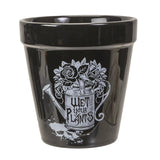 PT Alchemy Gothic Black "Wet Your Plants" Garden Plant or Flower Pot Garden Plants