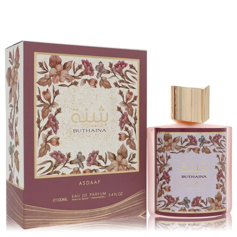Lattafa Asdaaf Buthaina by Lattafa Eau De Parfum Spray (Unisex) 3.4 oz (Men) EDP