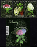 Slovenia 2019 _ Flowers - Hydrangeas - Set & Block _ Mint New (**) Hydrangea
