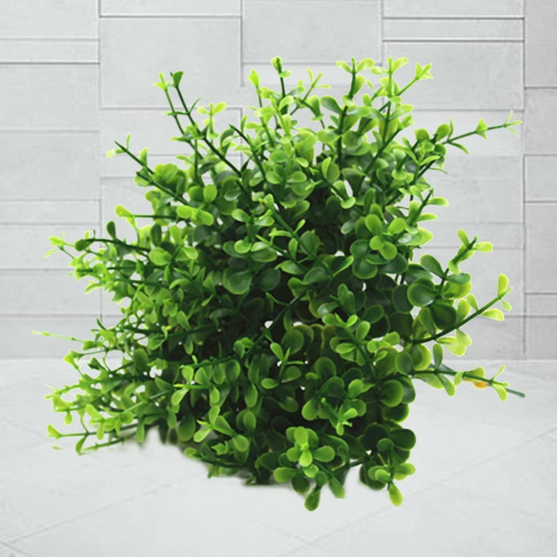 10 Pcs Eucalyptus Artificial Outdoor Fake Plants Tropical Decoration Green Plant