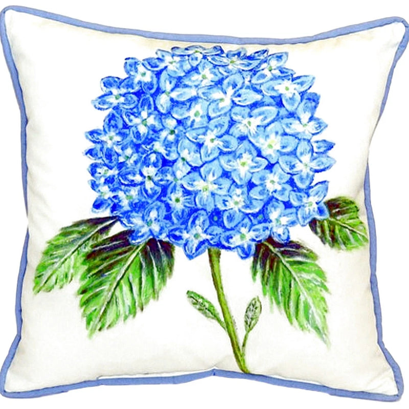Betsy Drake Hydrangea Flower Extra Large 22 X 22 Indoor Outdoor Pillow Hydrangea