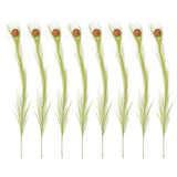 16 Pcs Artificial Pampas Small Grass Decor Green Plants Reeds Decoration Green Plant