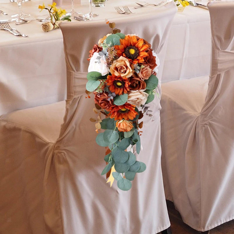 Artificial Waterfall Bridal Bouquet Wedding Decoration for Bridal Shower Bouquet