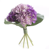 Factory Direct Craft Artificial Hues of Spring Purple Hydrangea Bouquet Hydrangea
