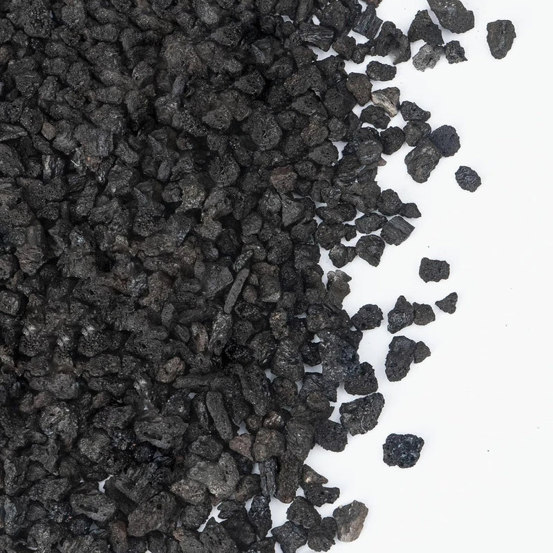 Small black lava rock gravel pieces for plants and succulents