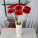 New 2/5pcs Artificial Flower 10cm Silk Daisy Coreopsis Gerbera Fake Flower Decor Bouquet