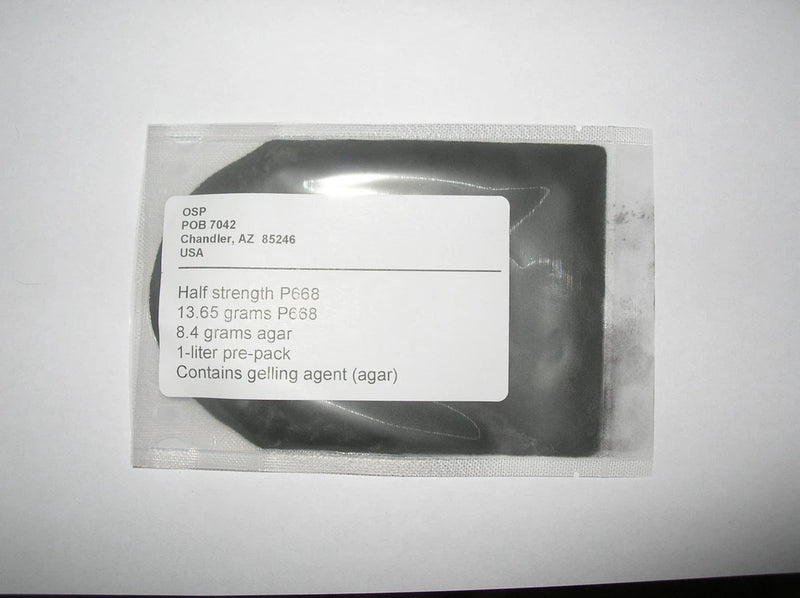 Orchid flask medium half strength P668 mother flask and germination Orchids