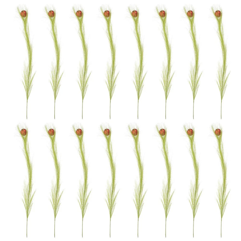 16 Pcs Fake Pampas Grass Faux Artificial Reeds Decoration Plants Pampas Grass