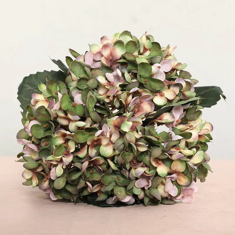 ARTIFICIAL FLOWERS FAKE FLORAL PLANT FAUX SILK HYDRANGEA WEDDING PARTY DECOR Green Plant