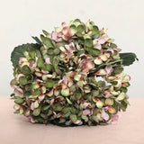 ARTIFICIAL FLOWERS FAKE FLORAL PLANT FAUX SILK HYDRANGEA WEDDING PARTY DECOR Green Plant