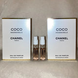 2x Chanel Coco Mademoiselle Eau de Parfum EDP Sample Sprays .05oz, 1.5ml in Card EDP